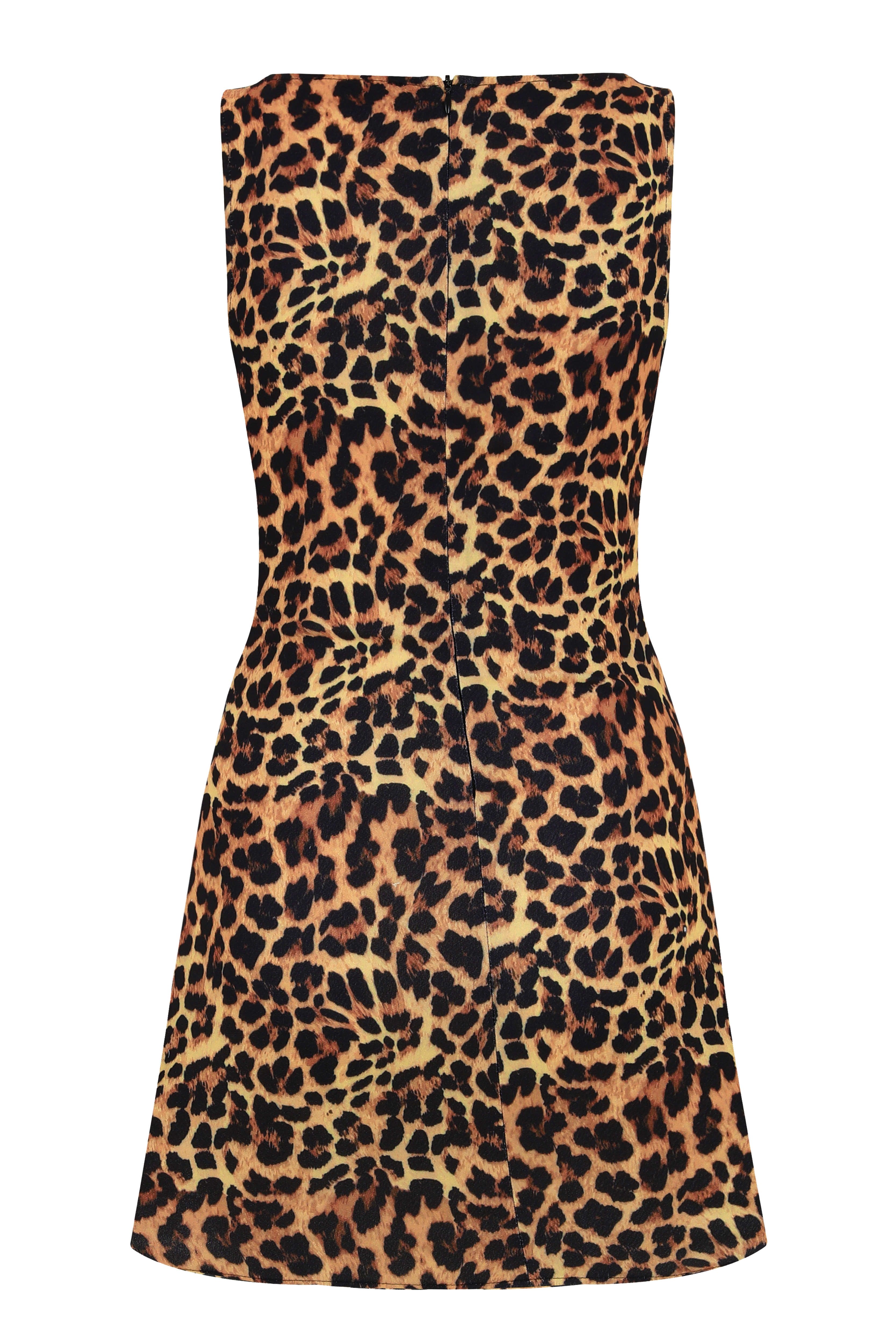 BARBIE Crepe Leopard Print Mini Athlete Dress